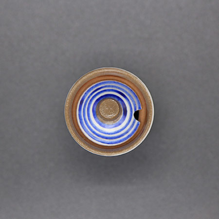 清水焼薬味入 青巻