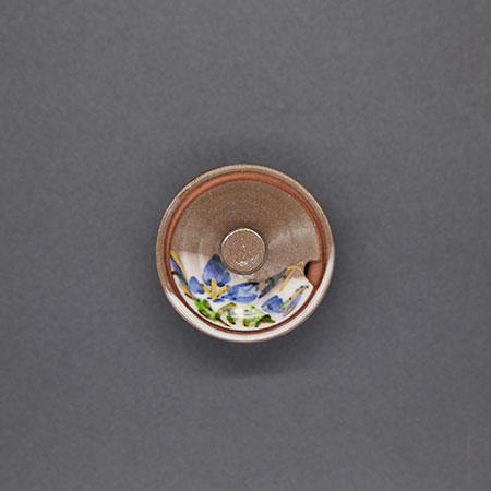 清水焼薬味入 桔梗