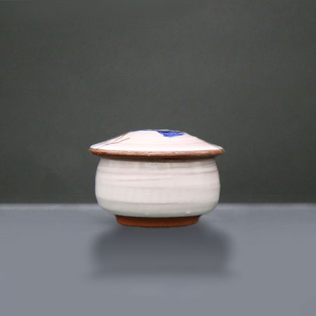 清水焼薬味入 桔梗の小