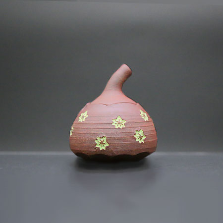 清水焼薬味入 焼〆もみじ