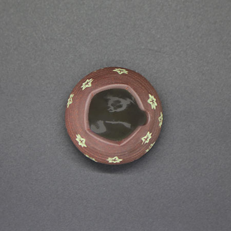 清水焼薬味入 焼〆もみじ