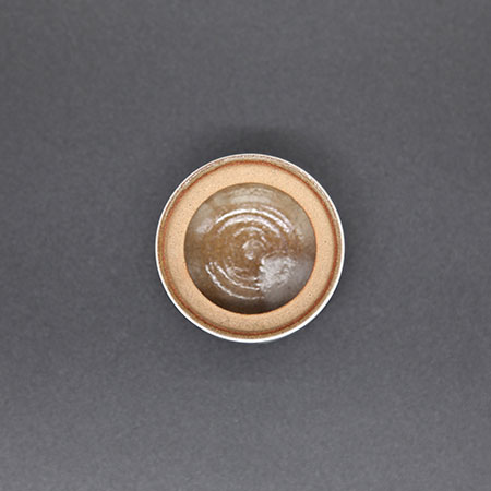 清水焼薬味入 ゴス唐草