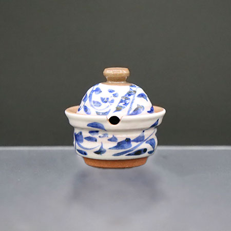 清水焼薬味入 鈴ゴス唐草