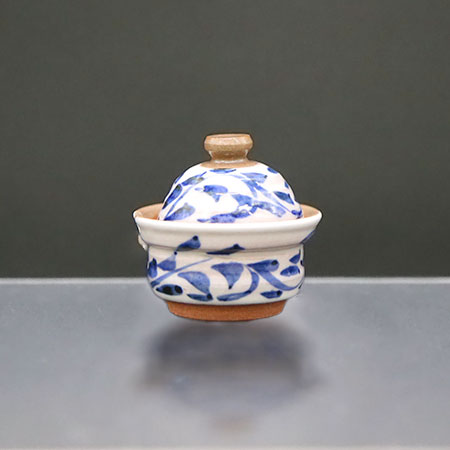 清水焼薬味入 鈴ゴス唐草