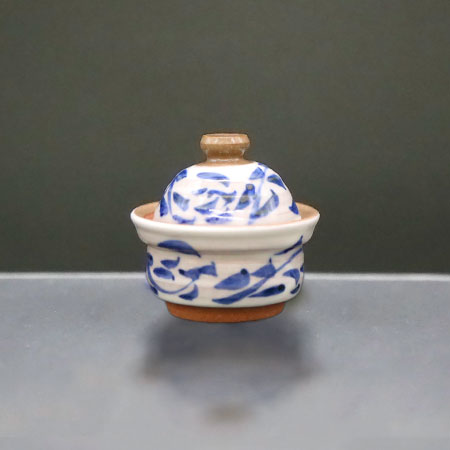 清水焼薬味入 鈴ゴス唐草