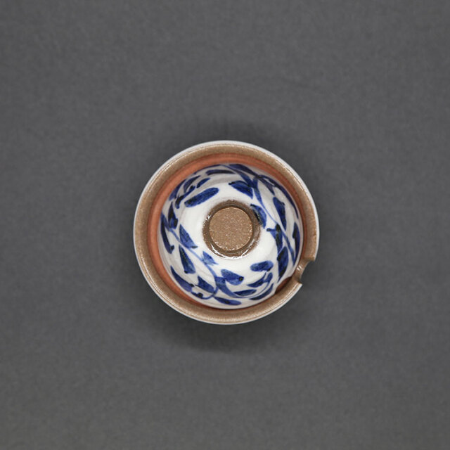 清水焼薬味入 鈴ゴス唐草