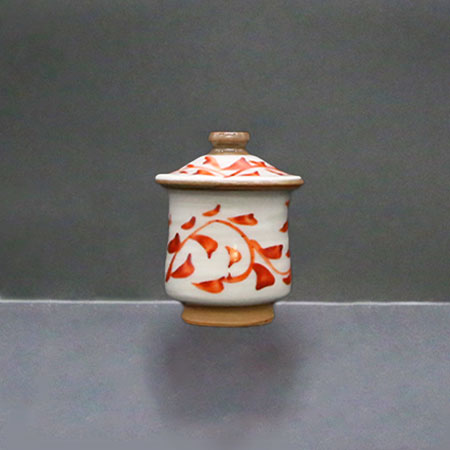 清水焼薬味入「長赤絵」 選べる香辛料ギフト