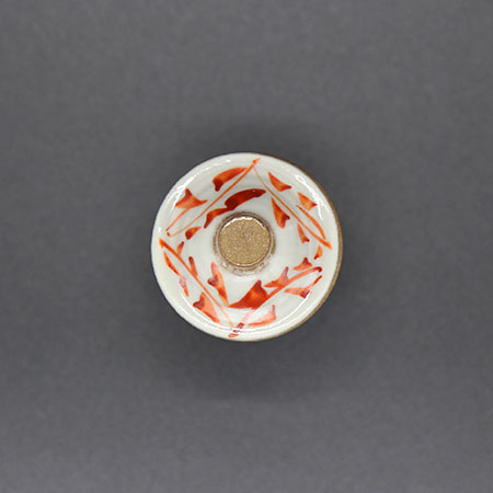 清水焼薬味入 長赤絵