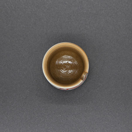 清水焼薬味入 長赤絵