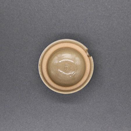 清水焼薬味入 鈴赤唐草