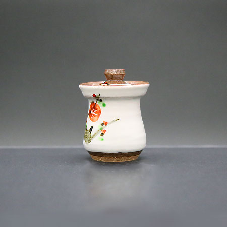 清水焼薬味入 長梅