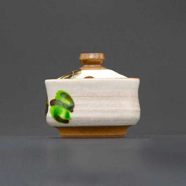 清水焼薬味入 木葉