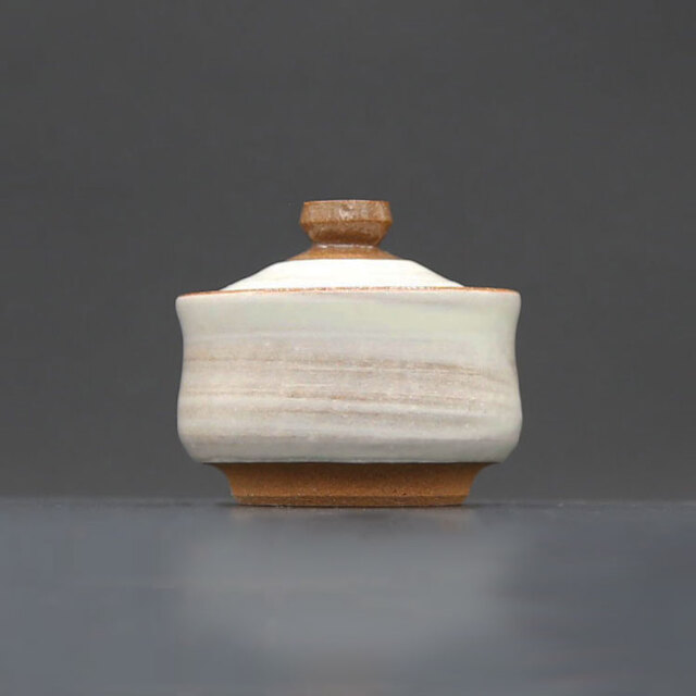 清水焼薬味入 木葉