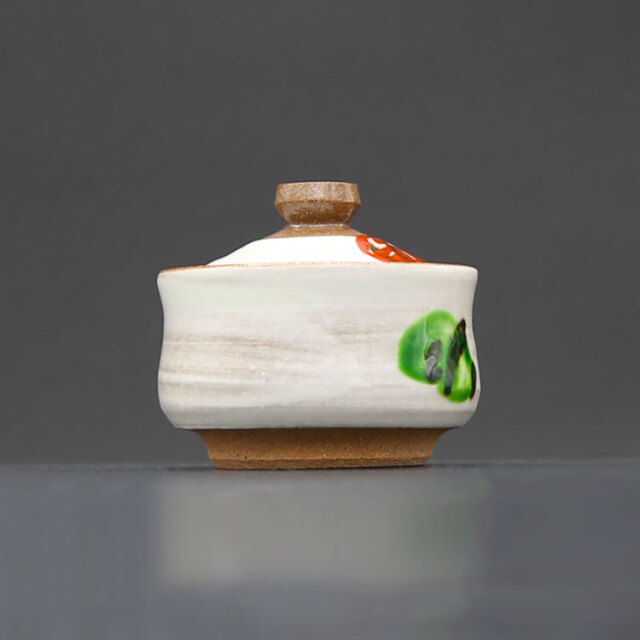 清水焼薬味入 木葉