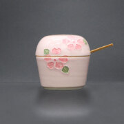 清水焼薬味入 フタモノ桜