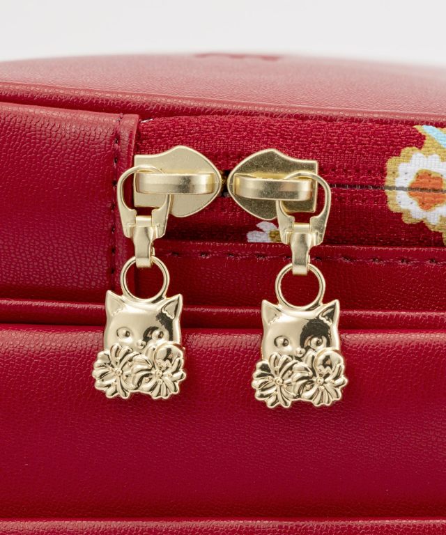 【新品】ポール＆ジョー　ふわふわモールヤーン3点セット（ピンク） ジプヌネリボン 2面パスケース ピンク｜ポール ＆ ジョー公式
