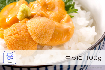 生うに 無添加 100g ミョウバン不使用【冷凍】
