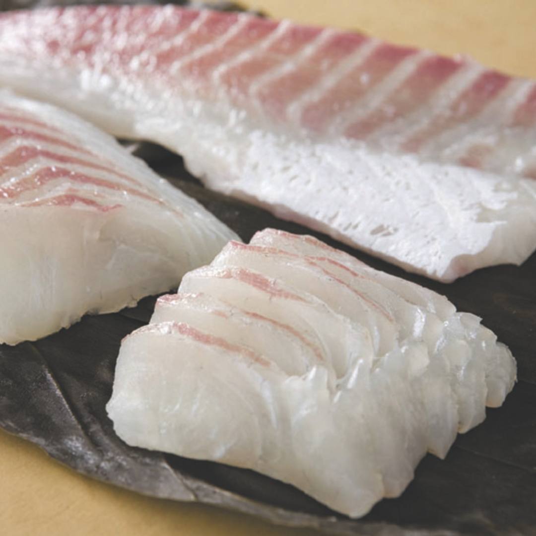 刺身用 養殖マダイ昆布〆 200g 急速凍結