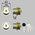 トステムセルバ[TOSTEM SELVA]SHOWA Wシリンダー刻印QDC-17・QDC-151・QDC-19トステム交換用シリンダー 2個同一キーシャイングレー色
