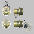 トステムセルバ[TOSTEM SELVA]DNシリンダー刻印QDC-17・QDC-151・QDC-19トステム交換用シリンダー 2個同一キーゴールド色