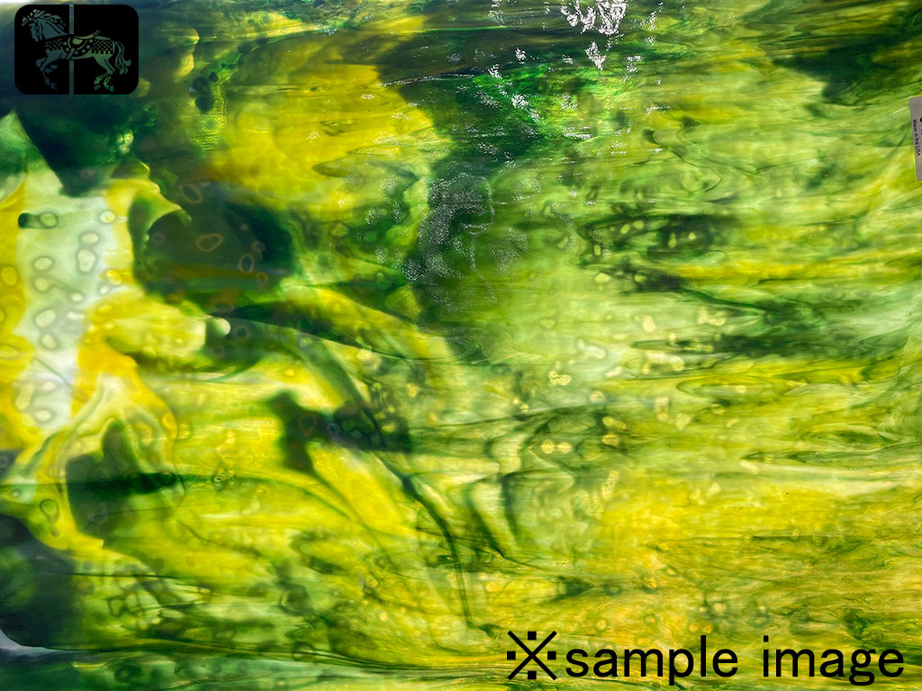 ウロボロス　00-76　ダークグリーン/イエロー/オパールホワイト　リングモトル