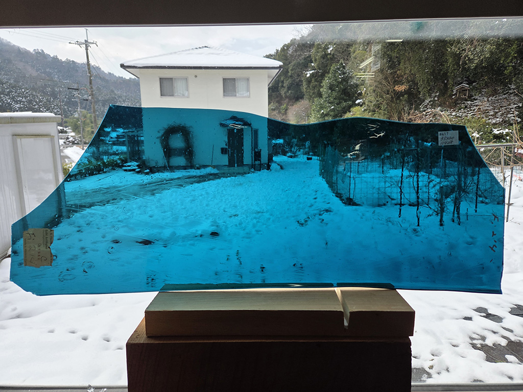 #417 フィッシャー/ブルー　サイズ：約550ｘ200ｍｍ