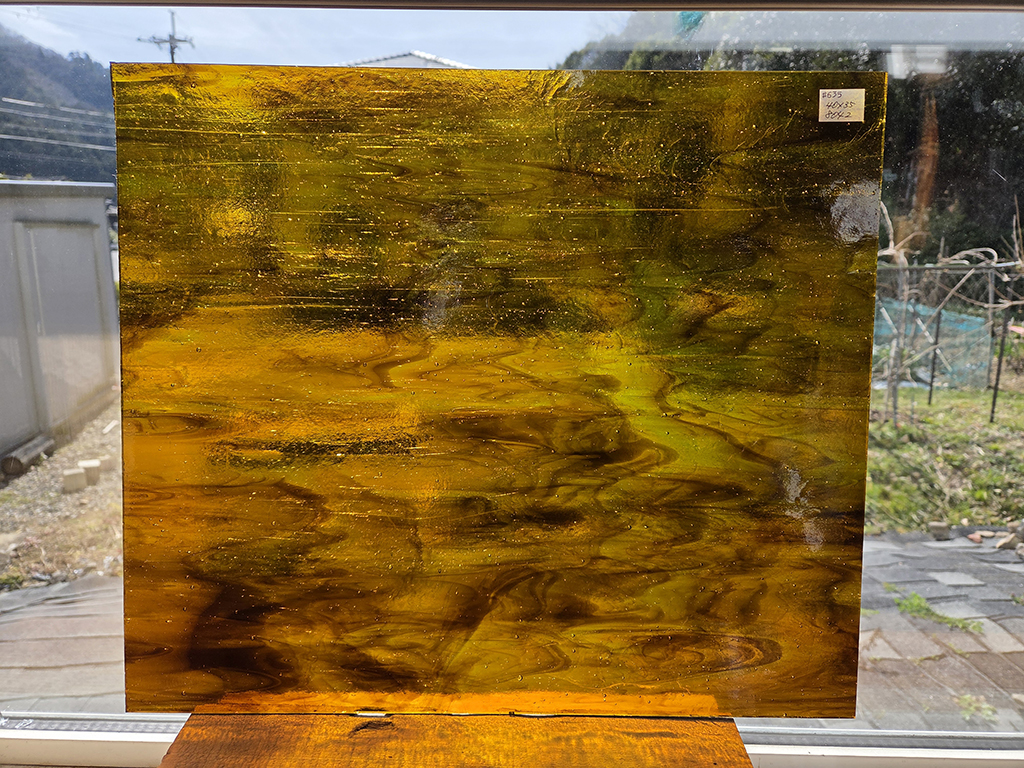 #635 ココモ/キャメル・ライムグリーン・ブラウン　サイズ：約400ｘ350ｍｍ