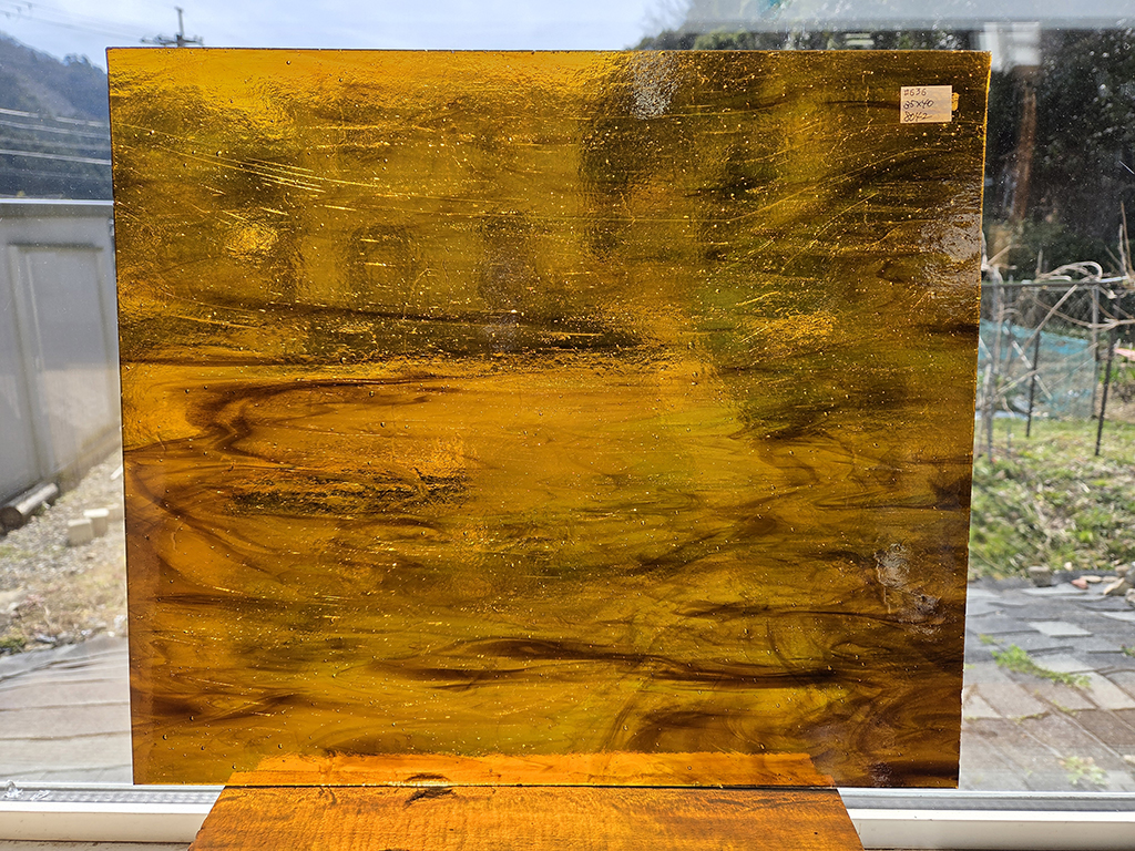 #636 ココモ/キャメル・ライムグリーン・ブラウン　サイズ：約400ｘ350ｍｍ