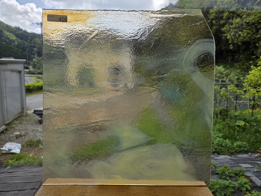 #408 YGアンキャット　シャンパン（アンバー）　サイズ：約300ｘ300ｍｍ