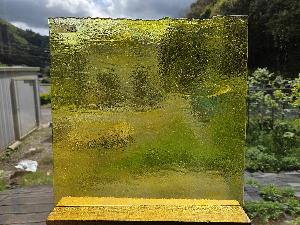 #423 YGアンキャット　イエロー　サイズ：約300ｘ300ｍｍ