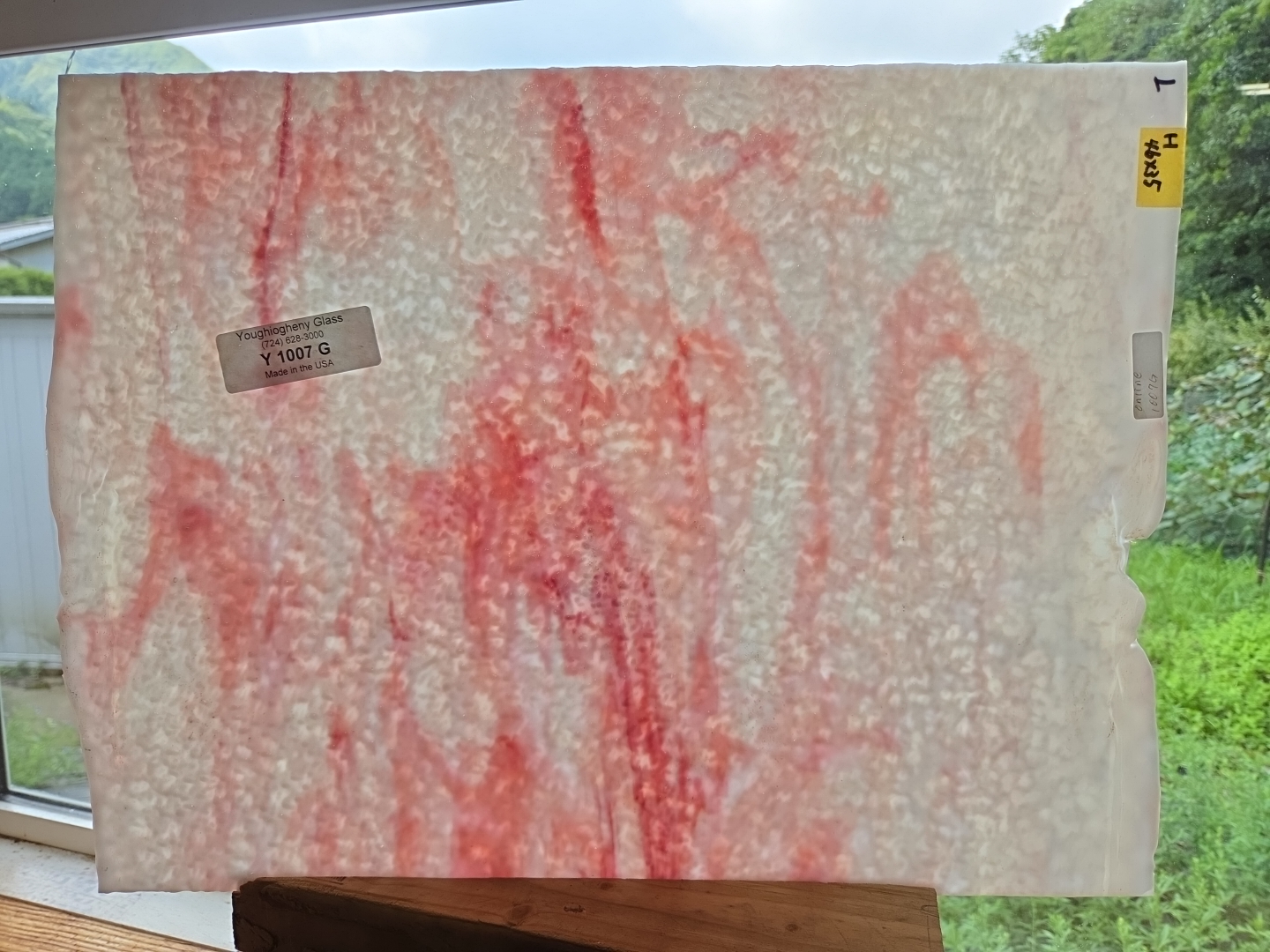 YGグラニティ 1007G ホワイトオパール,ゴールドピンク　サイズ：約460ｘ350ｍｍ