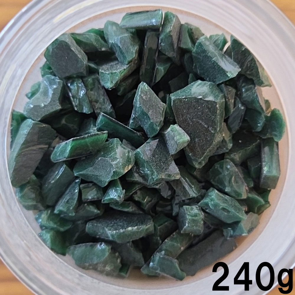 【旧在庫・お買い得品】OGTフリット F7-2206-F(Drak Green Opal）240ｇ　(COE96)《LP可》