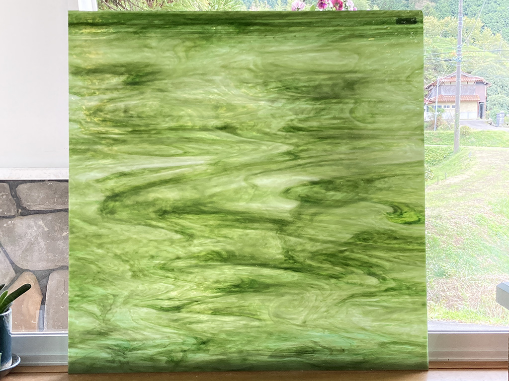 OGTスペクトラム　6022-82CC-96　クリア/ホワイト/オリーブ/モス　コルシカ　膨張係数96(COE96)