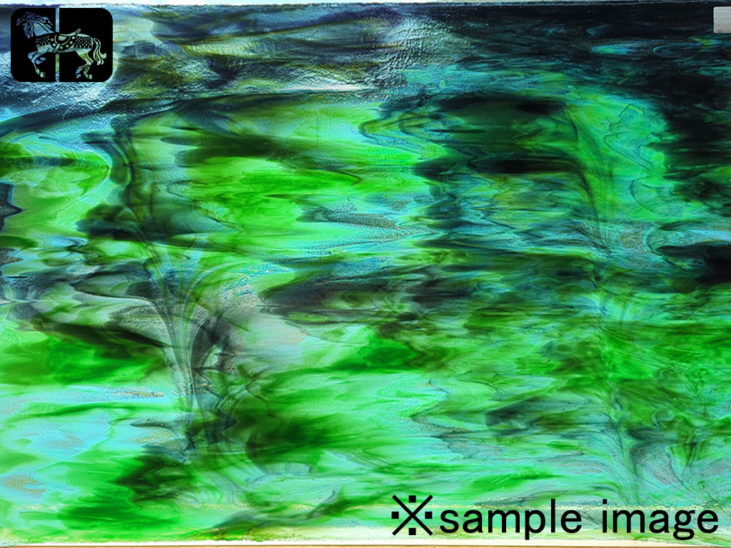 AG-0647 エメラルドアイル　オパールグリーンストリーキー