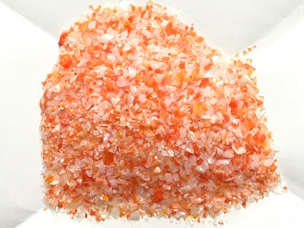OGTフリット　F3-2705-96(Orange Opal/White）100ｇ　膨張係数96《LP可》