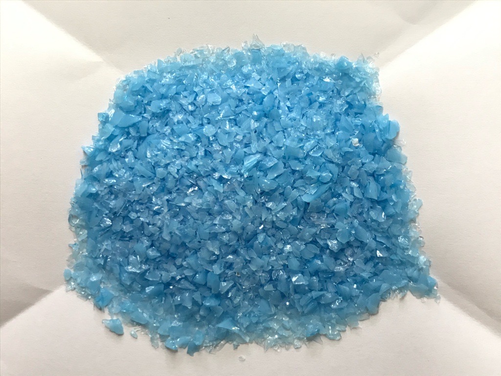 OGTフリット　F3-421-96(Riviera Blue Opal）100ｇ　膨張係数96《LP可》