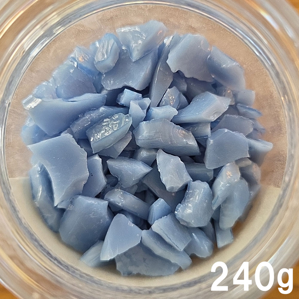 【旧在庫・お買い得品】OGTフリット F7-079-F(Chambray Opal）240ｇ　(COE96)《LP可》