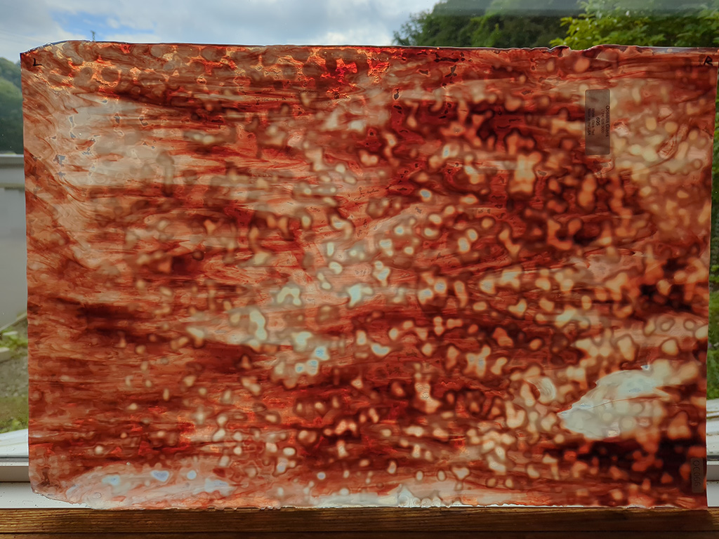 ＃66　オセアナ605　ホワイトオパール/ダークレッド