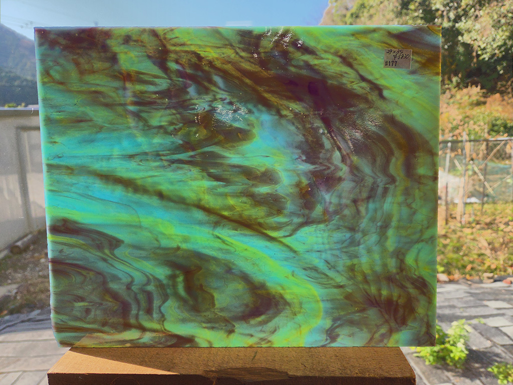 #177 ココモ/グリーン　サイズ：約350ｘ290ｍｍ