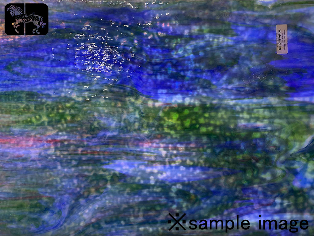 YG ウィステリア/WisteriaC_RG ライトブルーオパール、ダークブルー、グリーン、ゴールドパープル
