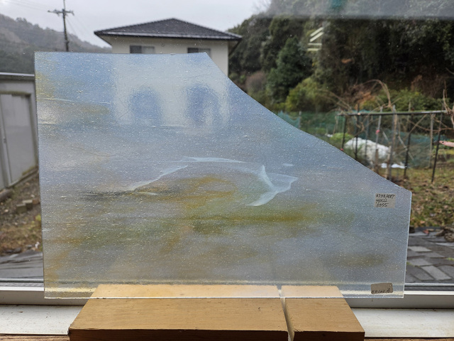 #398 ココモ/ホワイト・アンバー　サイズ：約400ｘ220ｍｍ