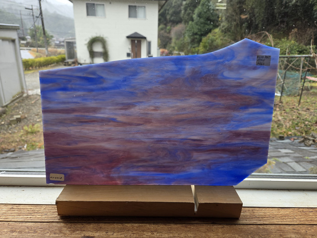 #400 ココモ/ブルー・パープル　サイズ：約370ｘ210ｍｍ