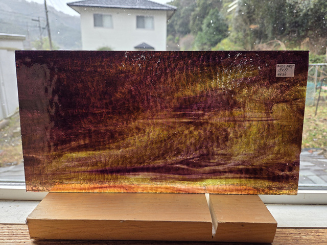 #406 ココモ/パープル・グリーン　サイズ：約370ｘ190ｍｍ