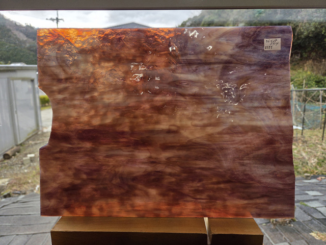 #537 ブルズアイ/パープル・ホワイト　サイズ：約360ｘ280ｍｍ