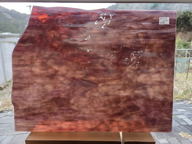 #538 ブルズアイ/パープル・ホワイト　サイズ：約370ｘ290ｍｍ