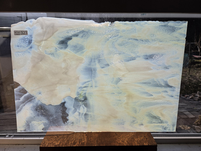 #323 YGアンキャット ペールイエロー・ホワイト　サイズ：約460ｘ300ｍｍ