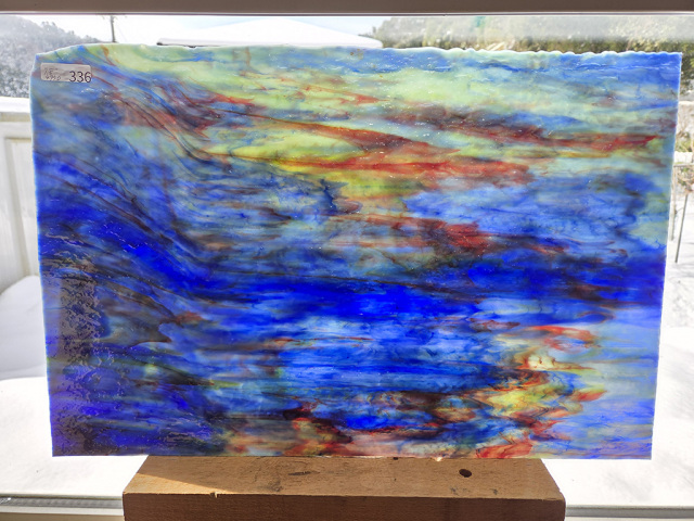 #336 YGアンキャット/ブルーMIX サイズ：約450ｘ300ｍｍ