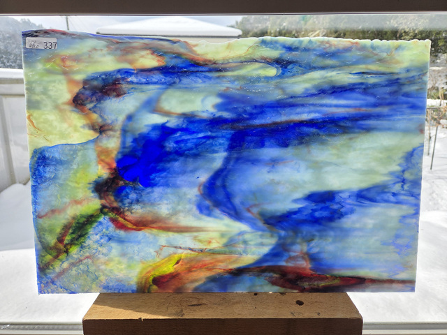 #337 YGアンキャット/ブルーMIX サイズ：約450ｘ300ｍｍ