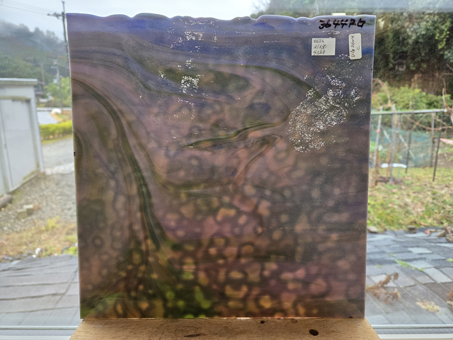 #624 YG 3644RG　ラベンダー,グリーン,ダークブルー　サイズ：約310ｘ300ｍｍ