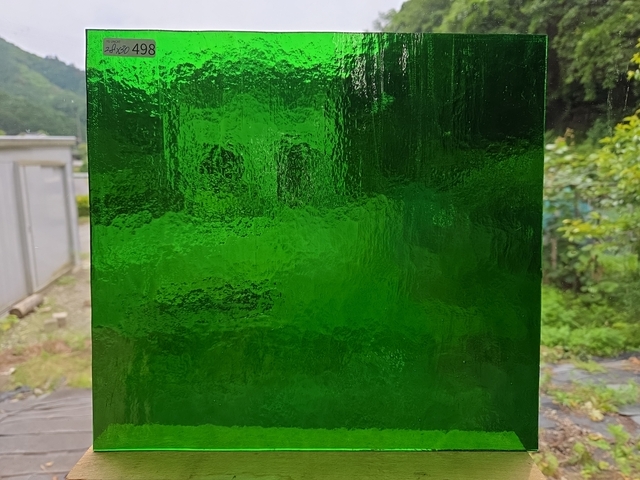 #498　YGアンキャット/グリーン　サイズ：約280ｘ300ｍｍ